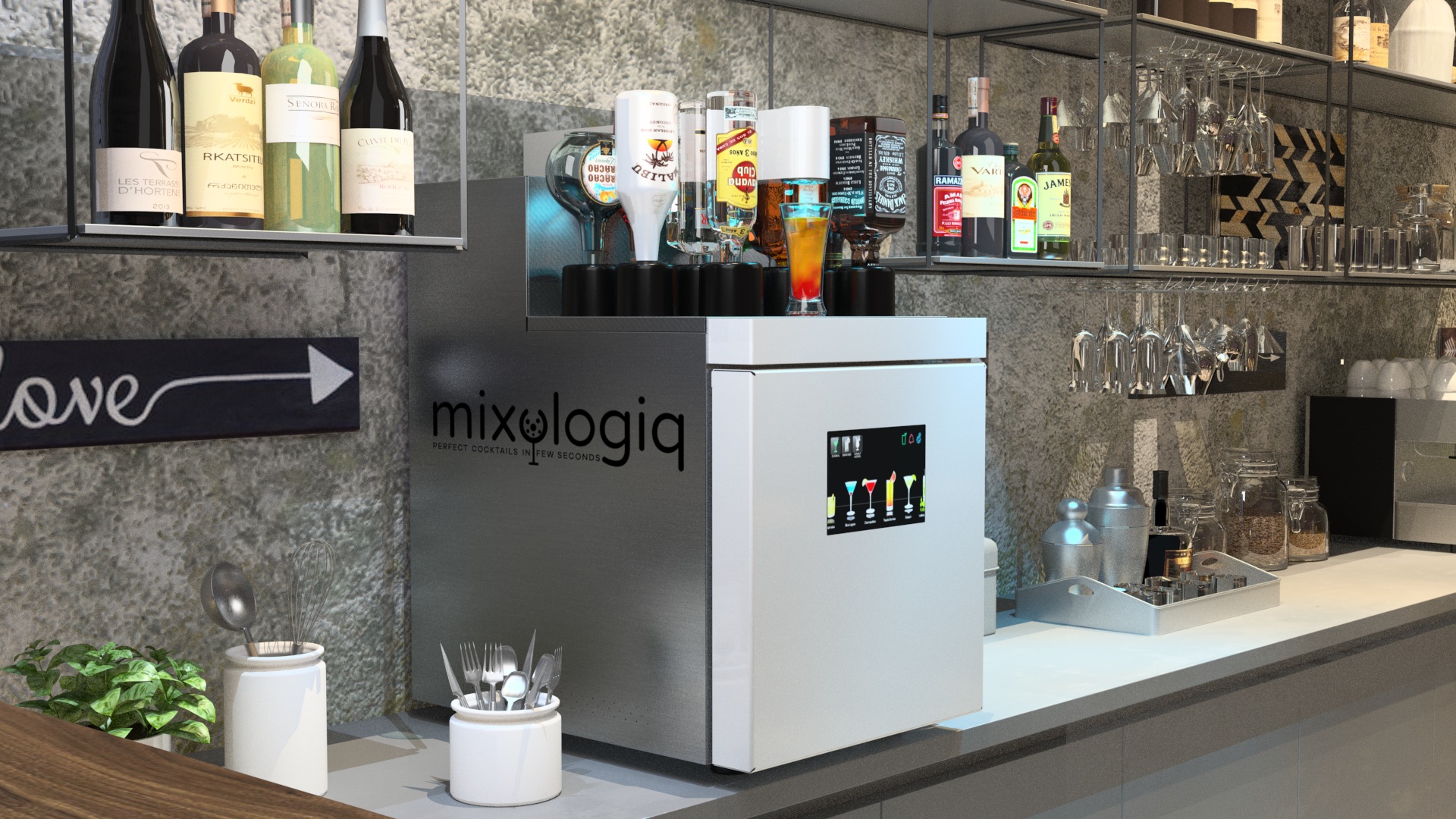 Mixologo - The first cocktails machine - Perfect cocktails in a few seconds